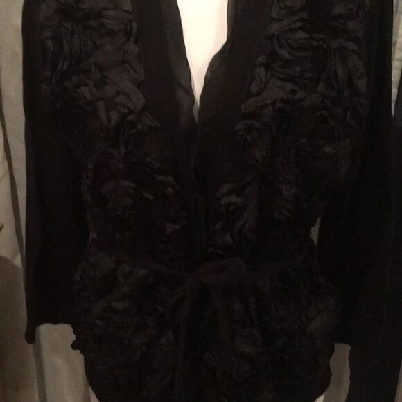 Nwot Kate Spade rosette cardigan sweater sz large - Picture 4 of 6